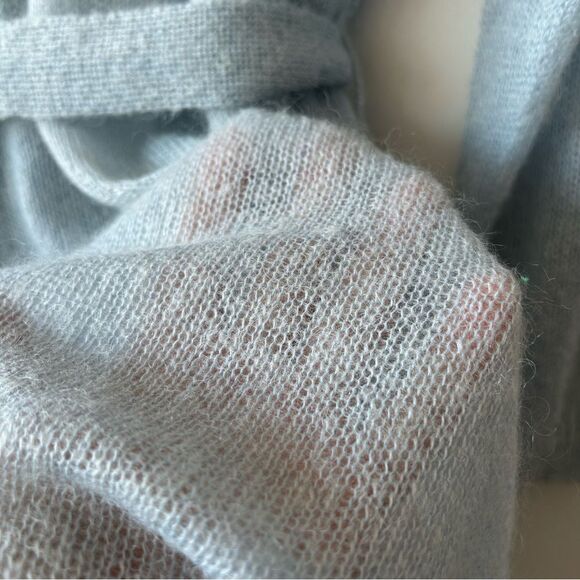 MaxMara Leisure Soft Blue Knitwear Wrap Cardigan in light blue - Picture 8 of 10